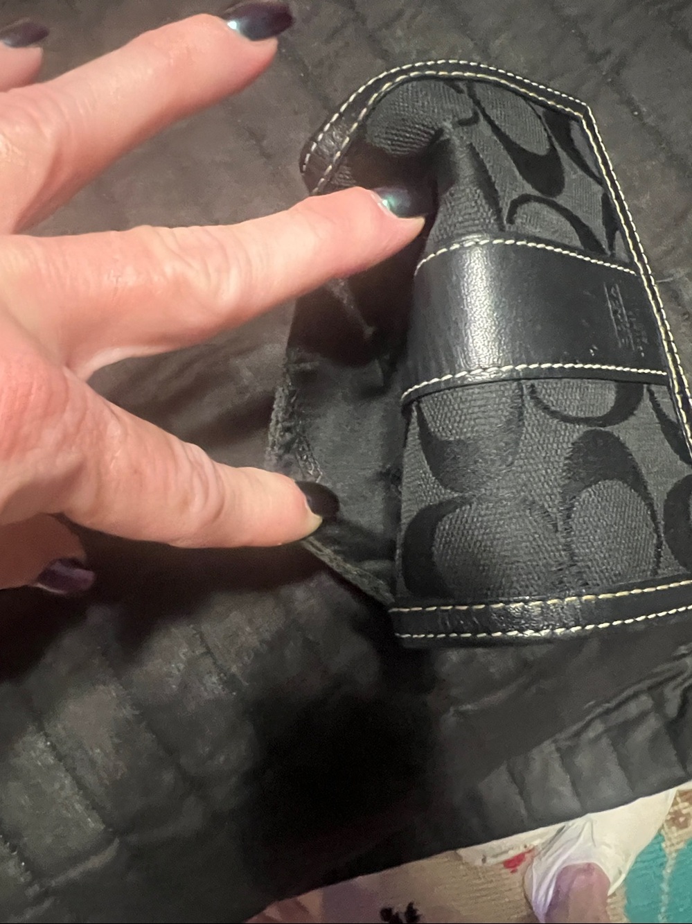 Coach black wallet - Picture 6 of 8